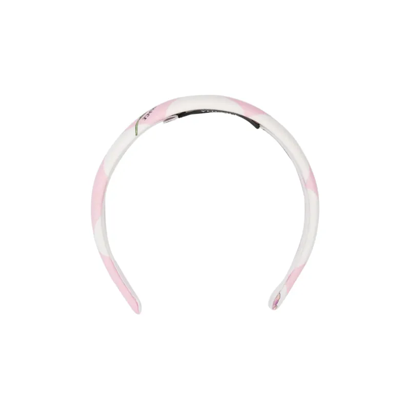 VERSACE Kids Checked Cotton Head Band-0