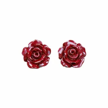 The Years Are Quiet Reconstructed Cinnabar Stud Earrings Women's