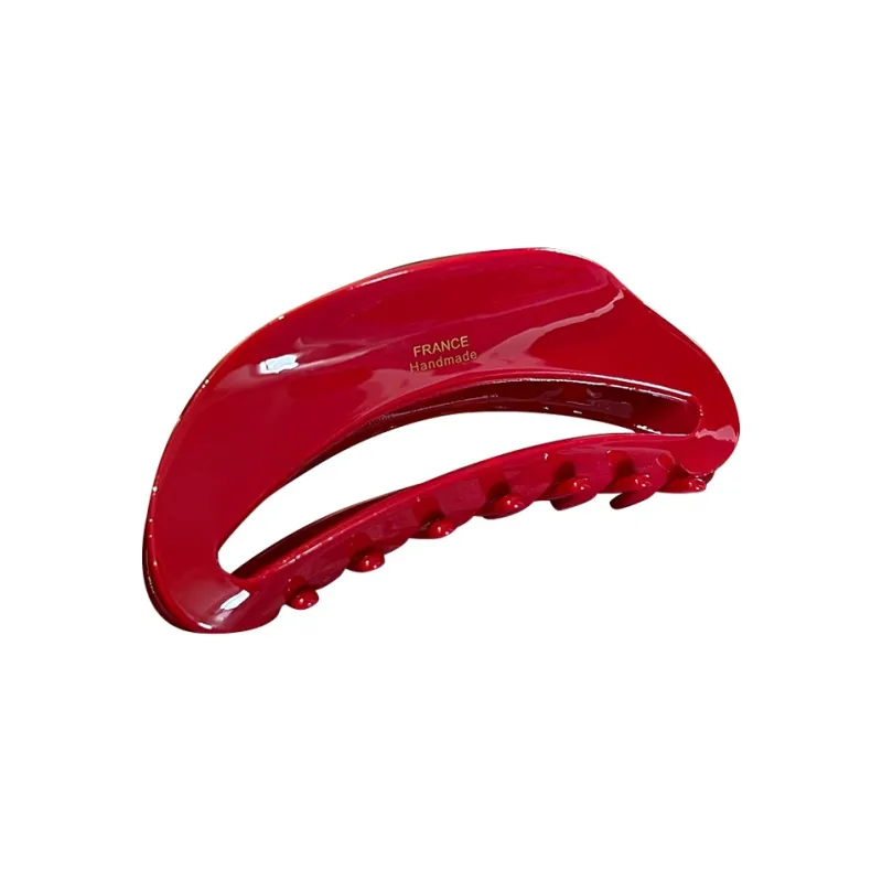 SENDME Acetate Hair Clips Women's Red-6
