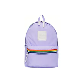 CILOCALA Nylon Fabric Backpack Backpack Regular Unisex Macaron Color Lavender Light Purple