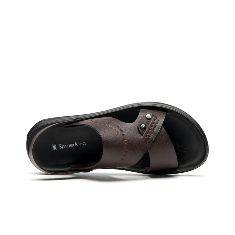 Spider King Beach Sandals Men's Brown-2