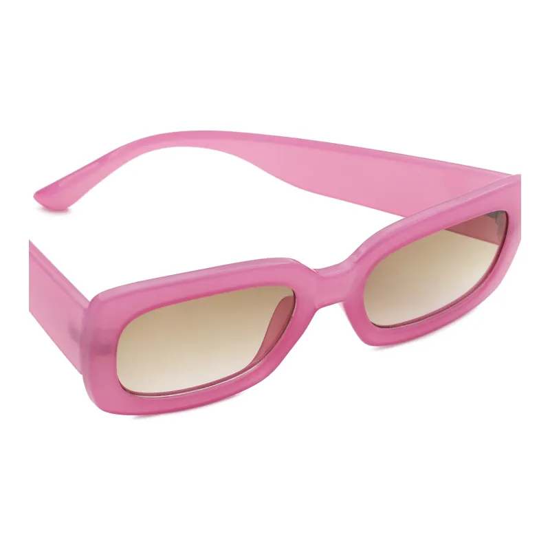 Pair Ponyo PC Square Sunglasses Unisex Pink-2
