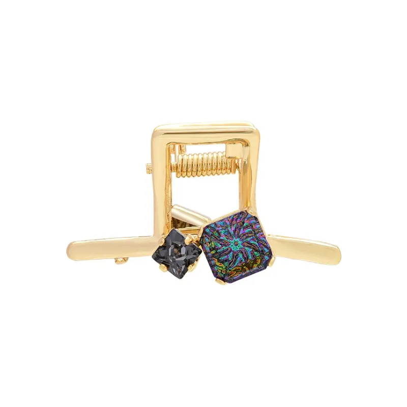 ROYALSASA Alloy Faux Crystal Hair Claw Clip Women's-1