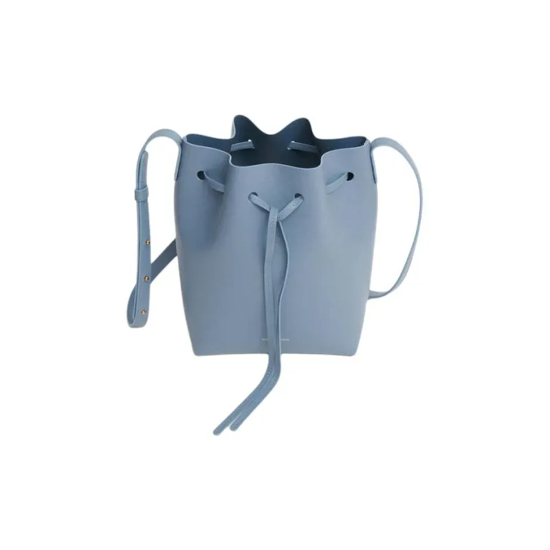 MANSUR GAVRIEL Leather Bucket Bags Shoulder Bag Crossbody Bag Mini Women's Blue-1