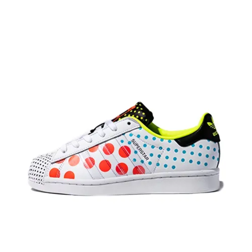 Adidas Originals Superstar Series Skateboard Shoes Unisex Low-Top White/Red/Blue