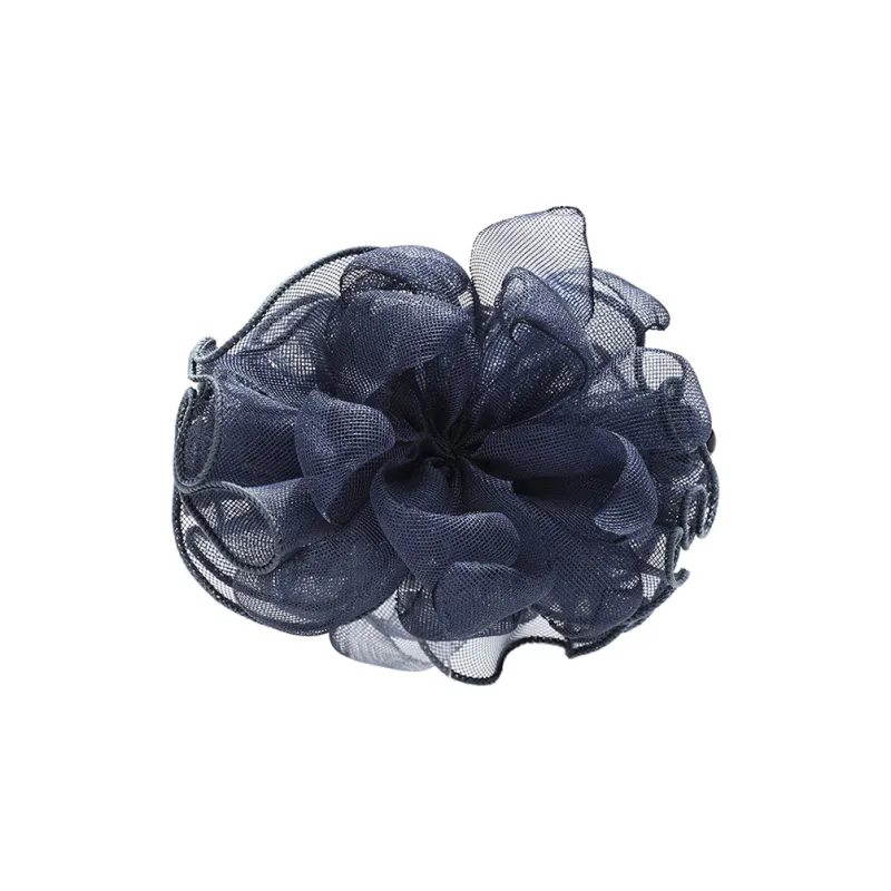 ROYALSASA Silk Chiffon Hair Clips Women's-2