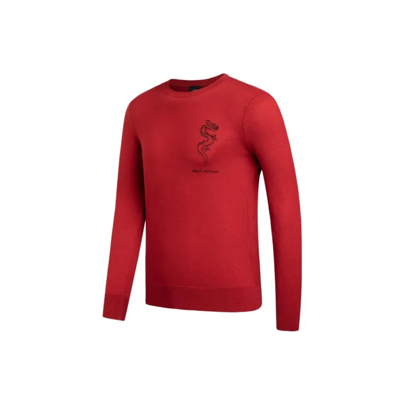 ARMANI EXCHANGE SS24 Sweater Men's Red-2