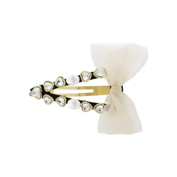 ROYALSASA Alloy, Faux Crystal Hair Clips Women's