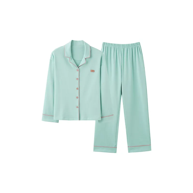 MIIOW Pajama Set Women's Cyan Blue-0