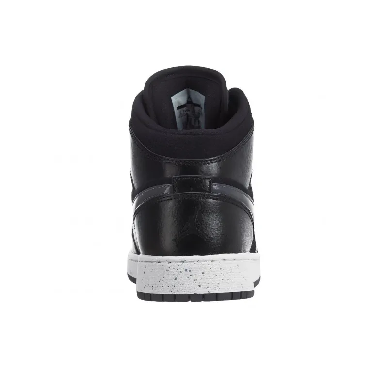 Jordan 1 Mid Premium Black Dark Grey GS-4