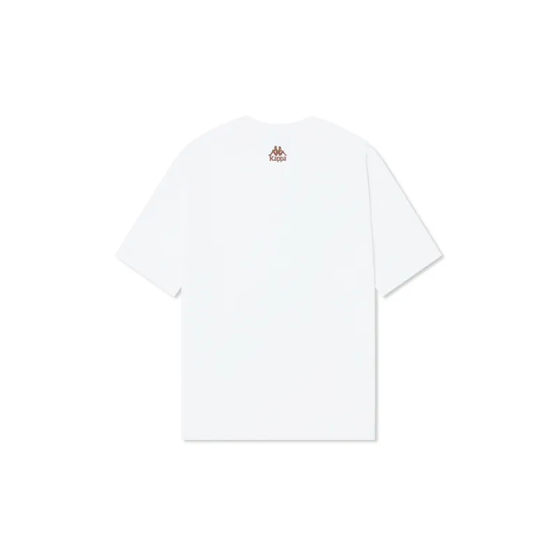 Kappa T Shirt Unisex Korean White-1