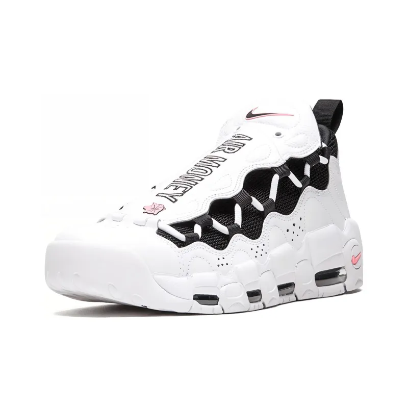 Nike Air More Money White Black Coral Chalk-1