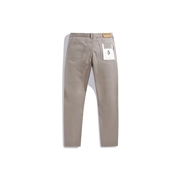 PEACEBIRD MEN Jeans Men Light Khaki 1 Classic Straight Fit-1