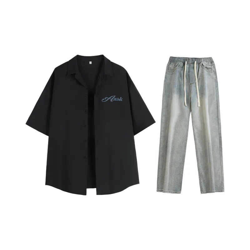A.X.S.K Shirt Matching Set Unisex-25