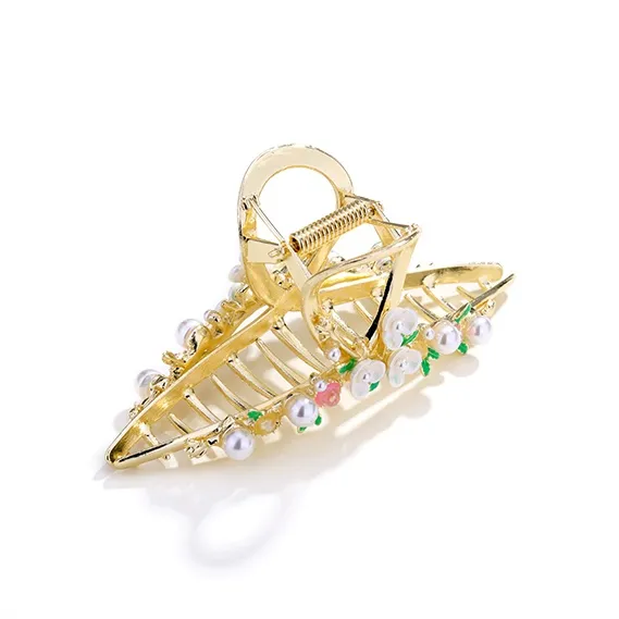 CAROMAY Hair Clips Women's Champagne Gold-2