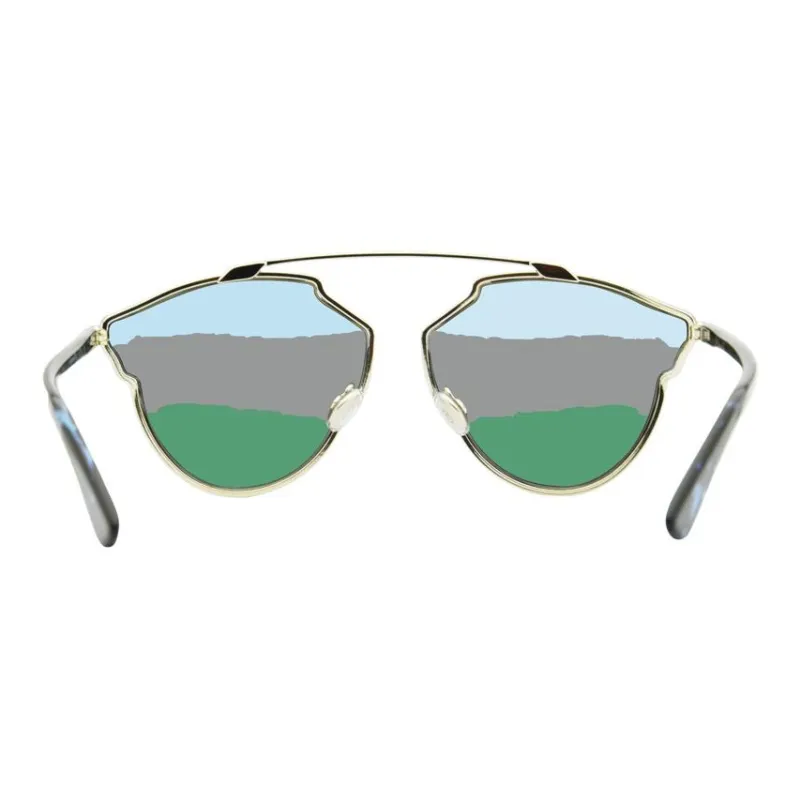 DIOR Alloy Aviator Sunglasses Women's Gold-2