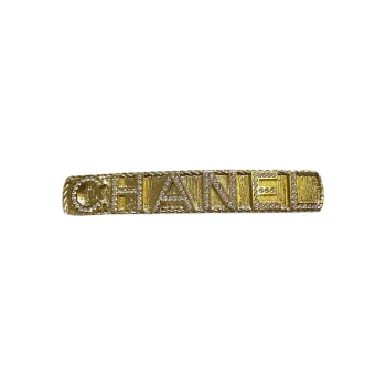 CHANEL Alloy Hair Clips Women's Gold