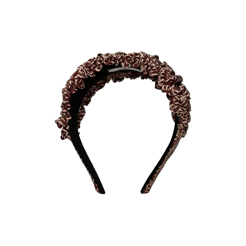 FENDI FF logo Ruched Hairband-2