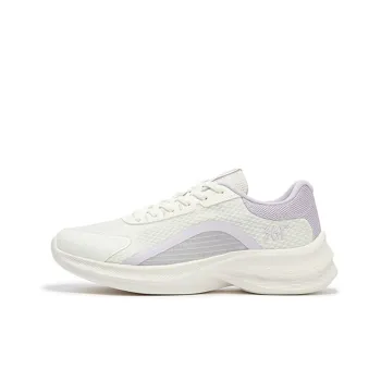 361° Slip Resistant, Abrasion Resistant, Breathable Low Top Running Shoes Women's White Purple