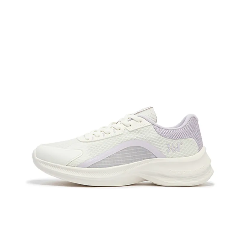 361° Slip Resistant, Abrasion Resistant, Breathable Low Top Running Shoes Women's White Purple-0
