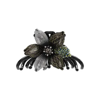 ROYALSASA Copper Wire, Faux Crystal, Acrylic Hair Clips Women's