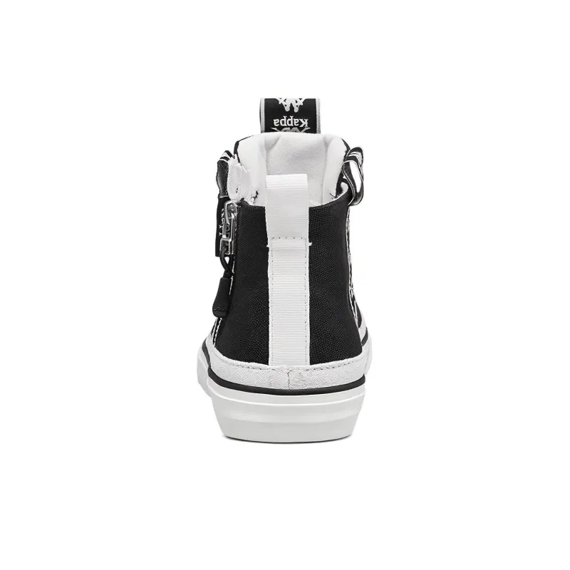 Kappa Anti Slip Wear Resistant High Top Canvas Shoes Unisex Black-5
