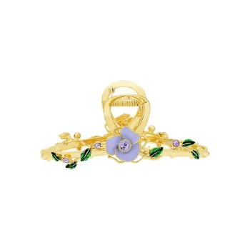 ROYALSASA Alloy Faux Crystal Hair Clips Women's