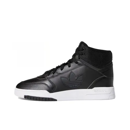 Adidas Originals Drop Step Skateboard Shoes Men High-Top Black/White