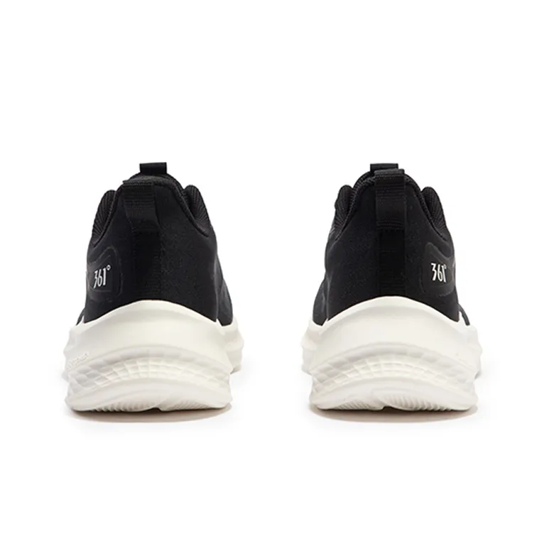 361° Cushioning, Slip Resistant, Abrasion Resistant, Breathable Low Top Running Shoes Men's Black White-3