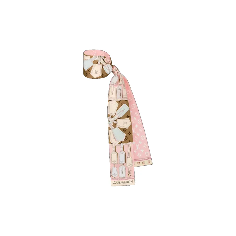LOUIS VUITTON TAG Hair Bands Women's Pink-1