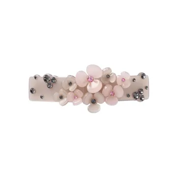 ROYALSASA Hair Clips Women's Gray Pink HFS702001