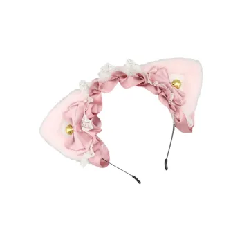 GIMK Lace Cat Ear Headband Women's