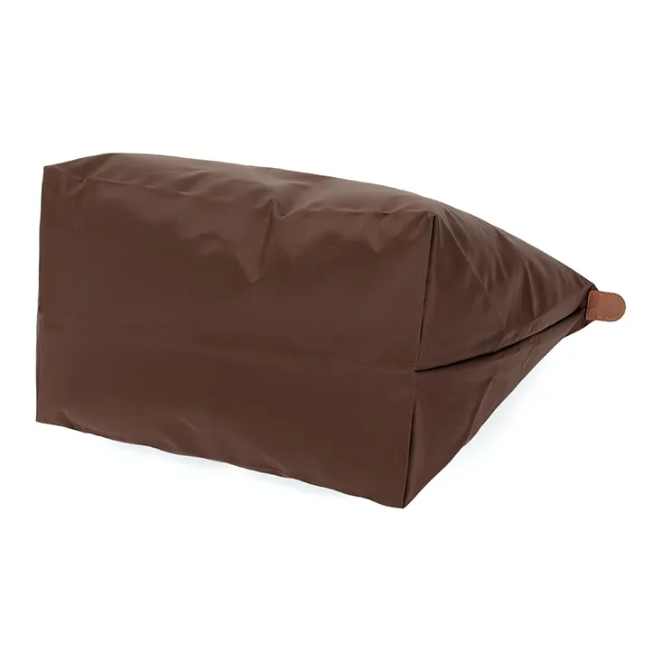 LONGCHAMP Le Pliage Polyamide Canvas With Leather Trim Dumpling Bag Handbags Medium Size Women's Ebony-4