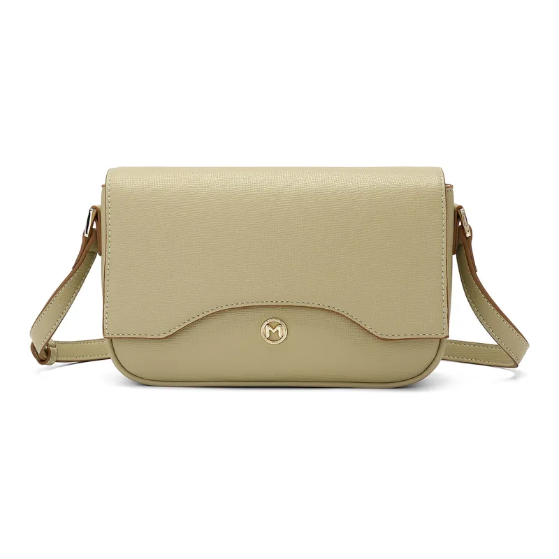 MEXICAN Polyurethane Shoulder Bag Regular Women's Summer Yellow/Noufa White/Pine Tea Green-10