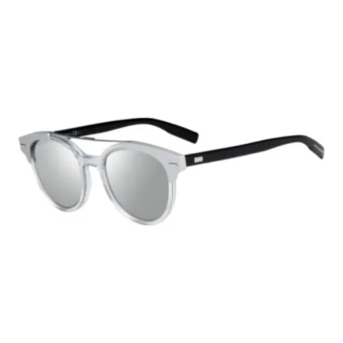 DIOR Acetate Browline Sunglasses Women's Silver