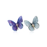 Ice Blue Butterfly+Purple Butterfly