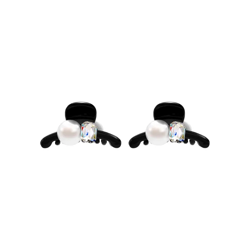 ROYALSASA Acrylic, Faux Crystal, Faux Pearl Hair Clips Women's-0