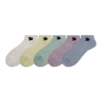 COTTON CHEESE Mid Calf Socks Women's 5 Pack