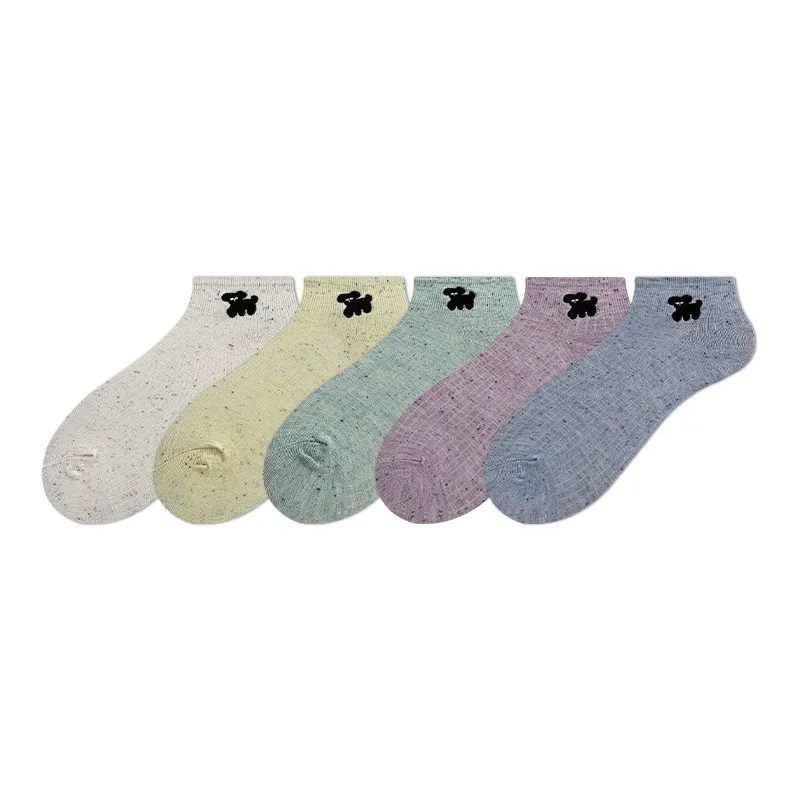 COTTON CHEESE Mid-Calf Socks Women's 5 Pack-0