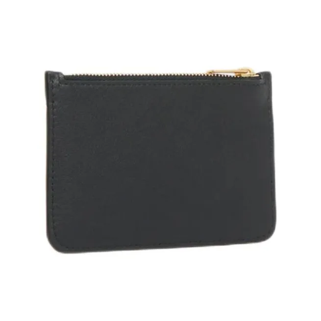 MANSUR GAVRIEL Calfskin Card Holder Women's Black-1