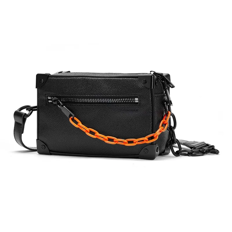 FAIRWHALE PVC Shoulder Bag Crossbody Bag Chain Bag Unisex-16