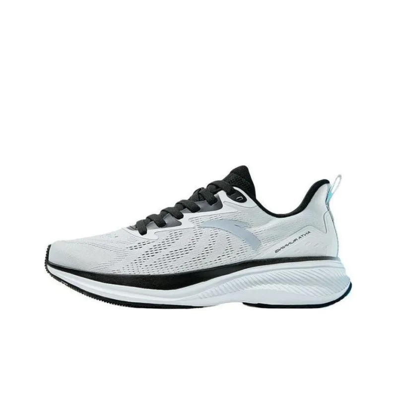 Anta Running Collection Wear resistant And Lightweight Low Top Athletic Shoes Men's White Black-0