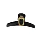 Black Geometric Claw Clip