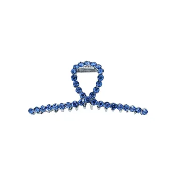 SENDME Hair Clips Women's Elegant Blue Diamond Hair Clip