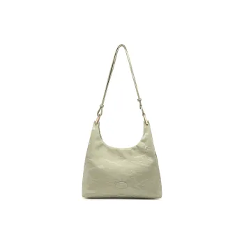 MEXICAN PU Shoulder Bag Crescent Bag 2-in-1 Combo Bag Crossbody Bag Medium Size Women's Light Green/Milk White/Apricot