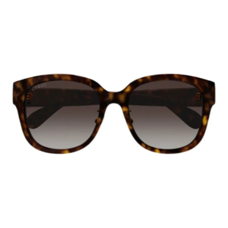 GUCCI Acetate Square Sunglasses Women's Tortoiseshell-1