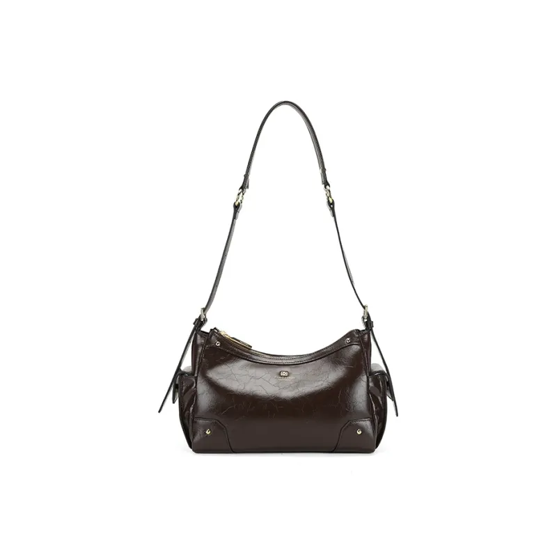 PIERRE CARDIN Commute Crossbody Bag, Shoulder Bag Premium Women's Bag Women's Black/Brown/Bitter Coffee-12