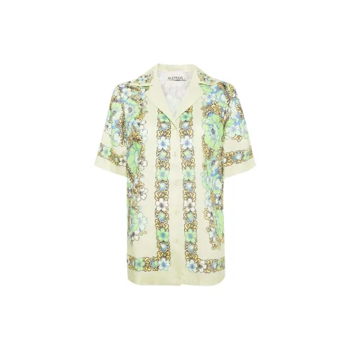 ALEMAIS Velma Floral-print Linen Shirt