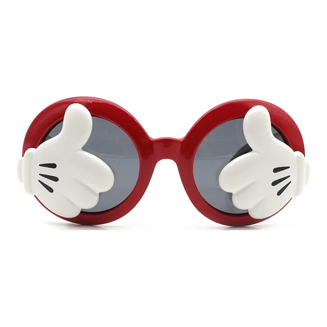 Disney Mickey Series TPEE Irregular Shape Sunglasses Kids' Pink Blue Red-1