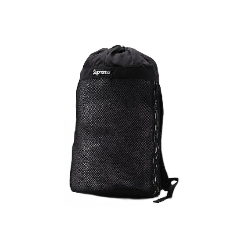 Supreme Mesh Cotton Backpack Regular Unisex Black-2